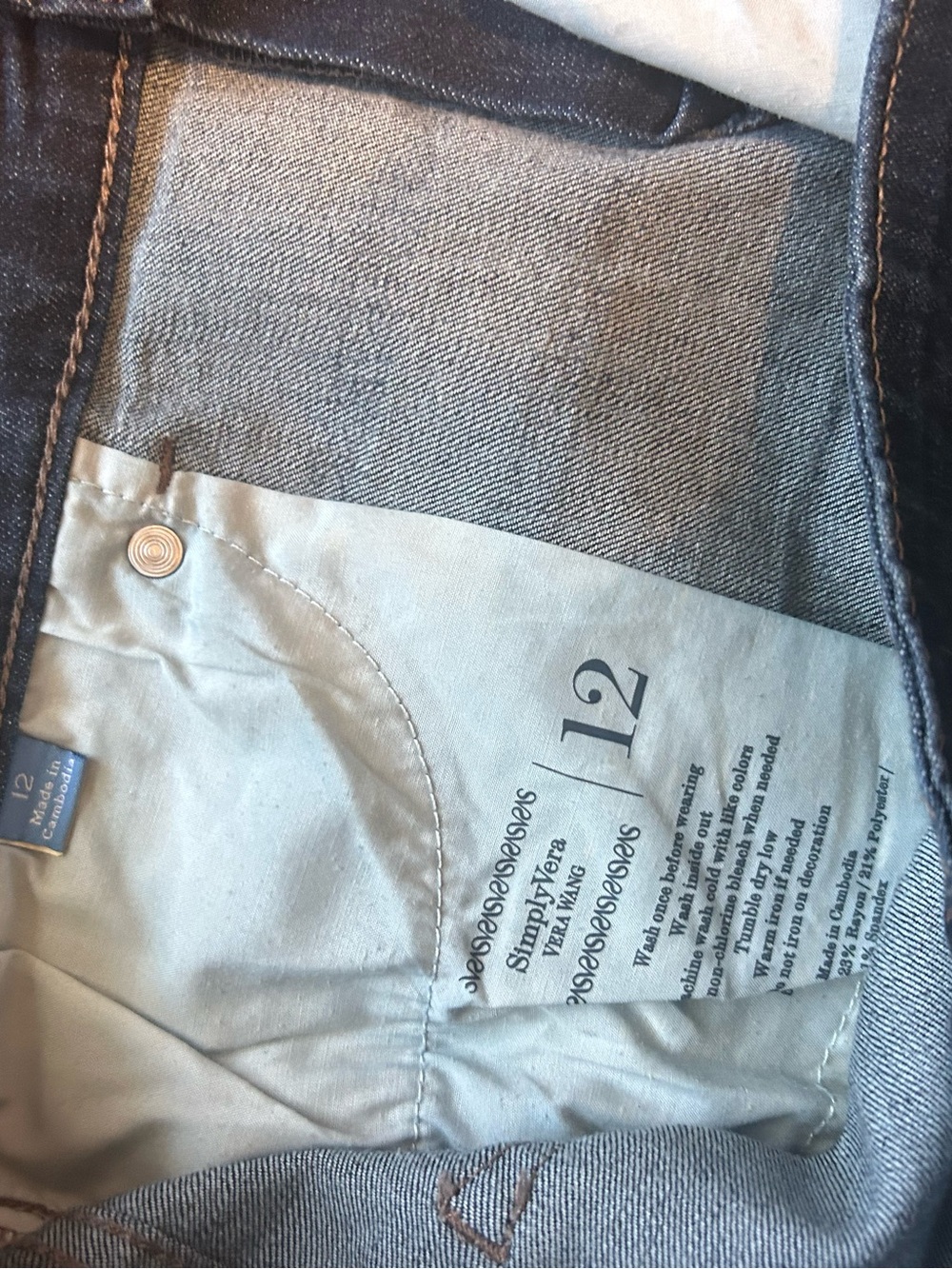 Dark Washed Denim Shorts With Pockets Jean Summer Coast Casual Resort Cruise - Picture 4 of 10